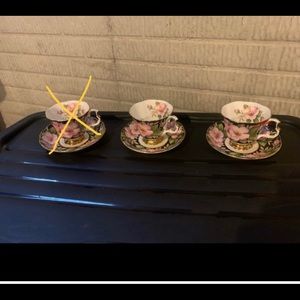 Antique tea cup with matching saucer